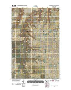 Goose Bill Butte NW Montana Historical topographic map, 1:24000 scale, 7.5 X 7.5 Minute, Year 2011