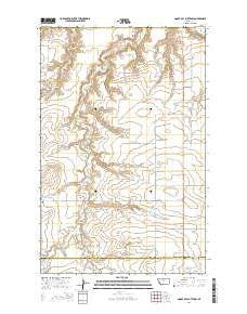 Goose Bill Butte NW Montana Current topographic map, 1:24000 scale, 7.5 X 7.5 Minute, Year 2014