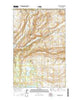 Goose Lake Montana Current topographic map, 1:24000 scale, 7.5 X 7.5 Minute, Year 2014