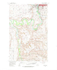 Gore Hill Montana Historical topographic map, 1:62500 scale, 15 X 15 Minute, Year 1955