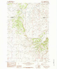 Gougley Creek Montana Historical topographic map, 1:24000 scale, 7.5 X 7.5 Minute, Year 1985