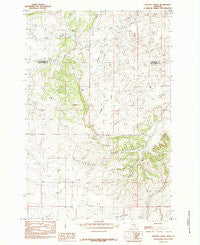 Gougley Creek Montana Historical topographic map, 1:24000 scale, 7.5 X 7.5 Minute, Year 1985