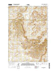 Gougley Creek Montana Current topographic map, 1:24000 scale, 7.5 X 7.5 Minute, Year 2014