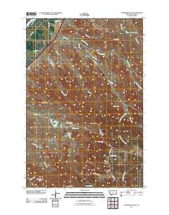 Government Hill Montana Historical topographic map, 1:24000 scale, 7.5 X 7.5 Minute, Year 2011