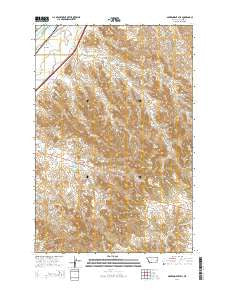 Government Hill Montana Current topographic map, 1:24000 scale, 7.5 X 7.5 Minute, Year 2014