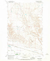 Grable Coulee Montana Historical topographic map, 1:24000 scale, 7.5 X 7.5 Minute, Year 1964