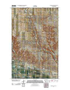 Grable Coulee Montana Historical topographic map, 1:24000 scale, 7.5 X 7.5 Minute, Year 2011