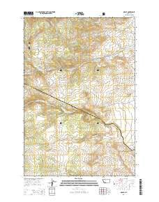 Grace Montana Current topographic map, 1:24000 scale, 7.5 X 7.5 Minute, Year 2014
