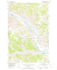 Grand Island Montana Historical topographic map, 1:24000 scale, 7.5 X 7.5 Minute, Year 1954