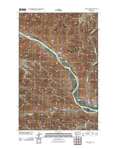 Grand Island Montana Historical topographic map, 1:24000 scale, 7.5 X 7.5 Minute, Year 2011