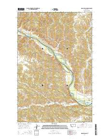 Grand Island Montana Current topographic map, 1:24000 scale, 7.5 X 7.5 Minute, Year 2014
