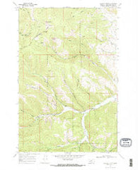 Granite Butte Montana Historical topographic map, 1:24000 scale, 7.5 X 7.5 Minute, Year 1968