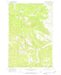 Granite Butte Montana Historical topographic map, 1:24000 scale, 7.5 X 7.5 Minute, Year 1968