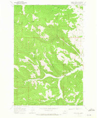 Granite Butte Montana Historical topographic map, 1:24000 scale, 7.5 X 7.5 Minute, Year 1968