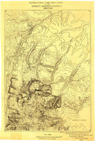 Granite Mountain District Montana Historical topographic map, 1:125000 scale, 30 X 30 Minute, Year 1898