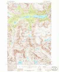 Granite Peak Montana Historical topographic map, 1:24000 scale, 7.5 X 7.5 Minute, Year 1986