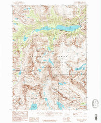 Granite Peak Montana Historical topographic map, 1:24000 scale, 7.5 X 7.5 Minute, Year 1986