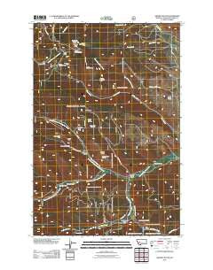 Granite Butte Montana Historical topographic map, 1:24000 scale, 7.5 X 7.5 Minute, Year 2011