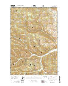 Granite Butte Montana Current topographic map, 1:24000 scale, 7.5 X 7.5 Minute, Year 2014
