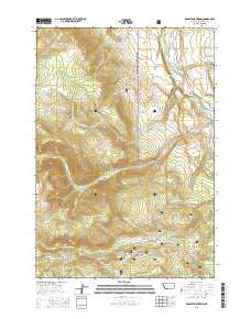 Granite Mountain Montana Current topographic map, 1:24000 scale, 7.5 X 7.5 Minute, Year 2014