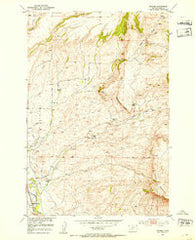 Grannis Montana Historical topographic map, 1:24000 scale, 7.5 X 7.5 Minute, Year 1951