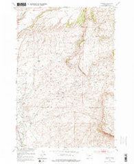 Grannis Montana Historical topographic map, 1:24000 scale, 7.5 X 7.5 Minute, Year 1951