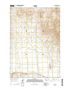 Grant Montana Current topographic map, 1:24000 scale, 7.5 X 7.5 Minute, Year 2014