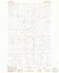 Grass Range NE Montana Historical topographic map, 1:24000 scale, 7.5 X 7.5 Minute, Year 1986