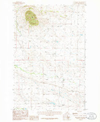 Grass Range NW Montana Historical topographic map, 1:24000 scale, 7.5 X 7.5 Minute, Year 1986