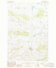 Grass Range Montana Historical topographic map, 1:24000 scale, 7.5 X 7.5 Minute, Year 1986