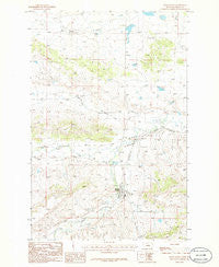 Grass Range Montana Historical topographic map, 1:24000 scale, 7.5 X 7.5 Minute, Year 1986