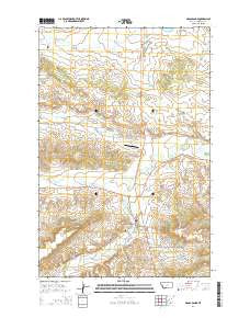 Grass Range Montana Current topographic map, 1:24000 scale, 7.5 X 7.5 Minute, Year 2014