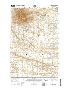 Grass Range NW Montana Current topographic map, 1:24000 scale, 7.5 X 7.5 Minute, Year 2014