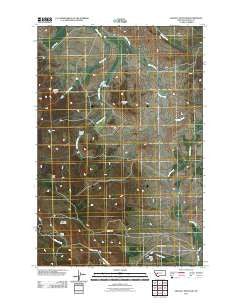 Gravely Mountain Montana Historical topographic map, 1:24000 scale, 7.5 X 7.5 Minute, Year 2011