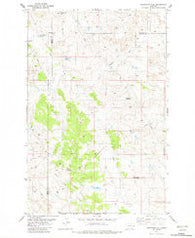 Graveyard Hill Montana Historical topographic map, 1:24000 scale, 7.5 X 7.5 Minute, Year 1982