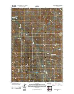 Graveyard Hill Montana Historical topographic map, 1:24000 scale, 7.5 X 7.5 Minute, Year 2011