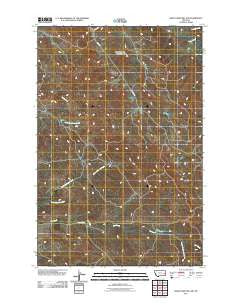 Graveyard Hill SW Montana Historical topographic map, 1:24000 scale, 7.5 X 7.5 Minute, Year 2011