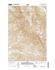 Graveyard Hill SW Montana Current topographic map, 1:24000 scale, 7.5 X 7.5 Minute, Year 2014