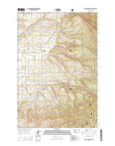 Grayhorse Creek Montana Current topographic map, 1:24000 scale, 7.5 X 7.5 Minute, Year 2014