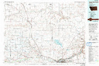 Great Falls North Montana Historical topographic map, 1:100000 scale, 30 X 60 Minute, Year 1976