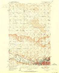 Great Falls Montana Historical topographic map, 1:62500 scale, 15 X 15 Minute, Year 1951