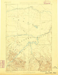 Great Falls Montana Historical topographic map, 1:250000 scale, 1 X 1 Degree, Year 1886
