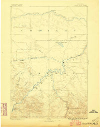 Great Falls Montana Historical topographic map, 1:250000 scale, 1 X 1 Degree, Year 1886