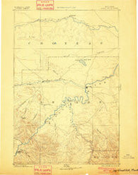 Great Falls Montana Historical topographic map, 1:250000 scale, 1 X 1 Degree, Year 1886