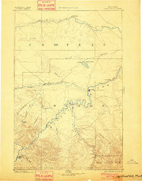 Great Falls Montana Historical topographic map, 1:250000 scale, 1 X 1 Degree, Year 1886