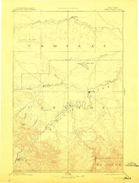 Great Falls Montana Historical topographic map, 1:250000 scale, 1 X 1 Degree, Year 1886
