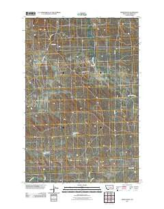 Grebe Ranch Montana Historical topographic map, 1:24000 scale, 7.5 X 7.5 Minute, Year 2011