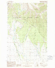 Green Ashley Gulch Montana Historical topographic map, 1:24000 scale, 7.5 X 7.5 Minute, Year 1986