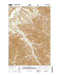 Green Creek Montana Current topographic map, 1:24000 scale, 7.5 X 7.5 Minute, Year 2014