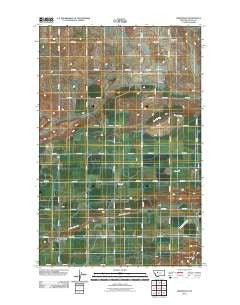 Greenfield Montana Historical topographic map, 1:24000 scale, 7.5 X 7.5 Minute, Year 2011